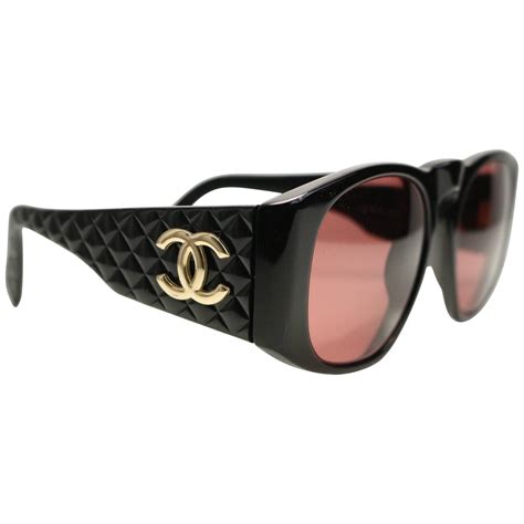 chanel gold sunglasses|Chanel sunglasses quilted sides.